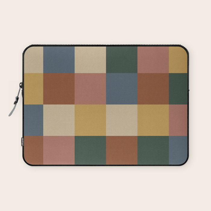 Bold Retro Checks Pattern - Large XI Laptop Sleeve Gallery Image 1
