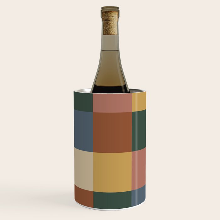 Bold Retro Checks Pattern - Large XI Wine Chiller Gallery Image 3