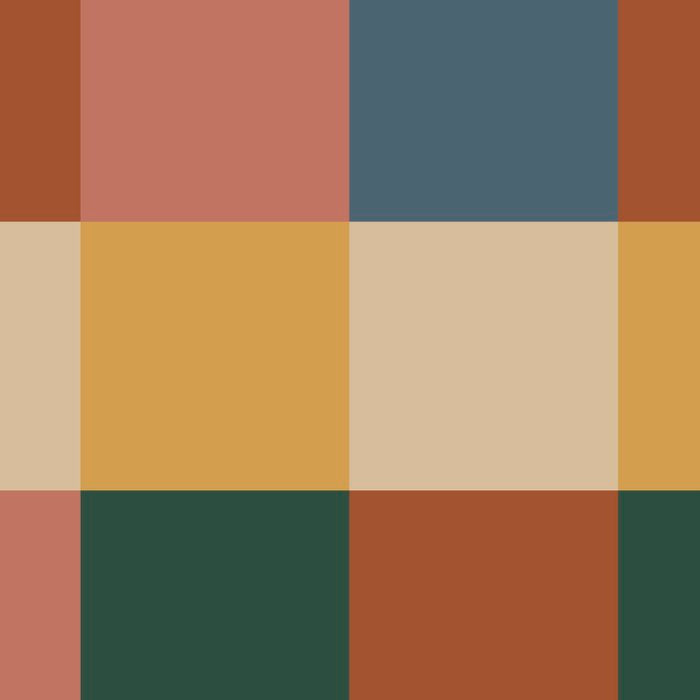 Bold Retro Checks Pattern - Large XI Coffee Mug Gallery Image 2