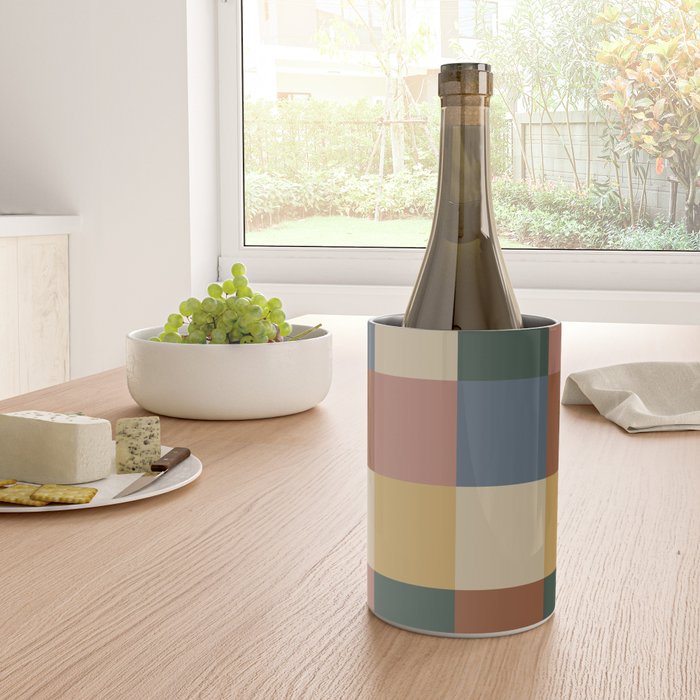 Bold Retro Checks Pattern - Large XI Wine Chiller Gallery Image 4