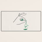 Lady green Desk Mat Gallery Image 3