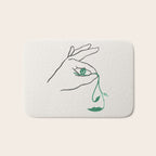 Lady green Bath Mat Gallery Image 1