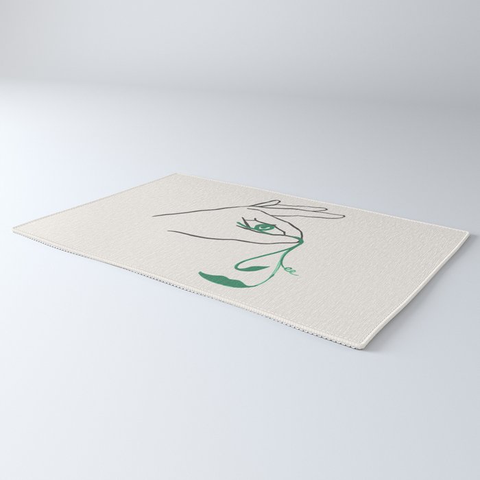 Lady green Rug Gallery Image 3