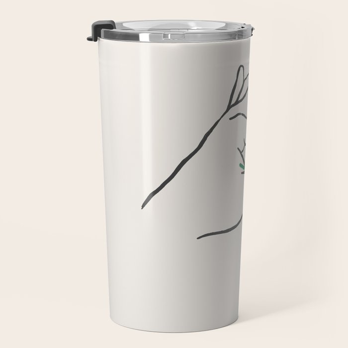 Lady green Travel Mug Gallery Image 3