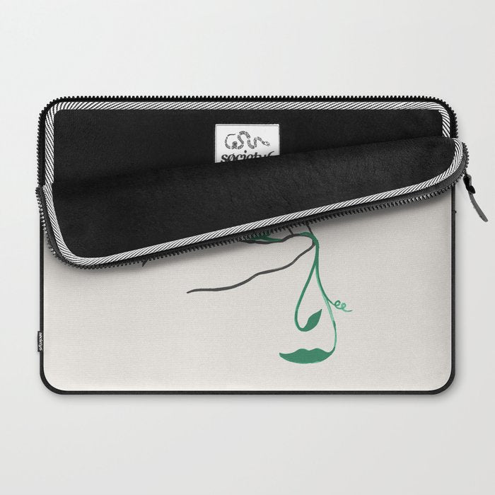 Lady green Laptop Sleeve Gallery Image 2
