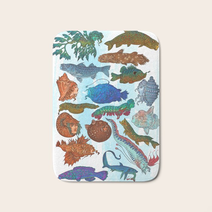 Reverse Mermaids 2021 Bath Mat Gallery Image 1