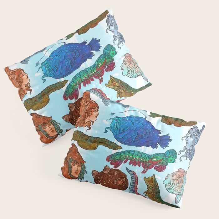 Reverse Mermaids 2021 Pillow Sham Gallery Image 3