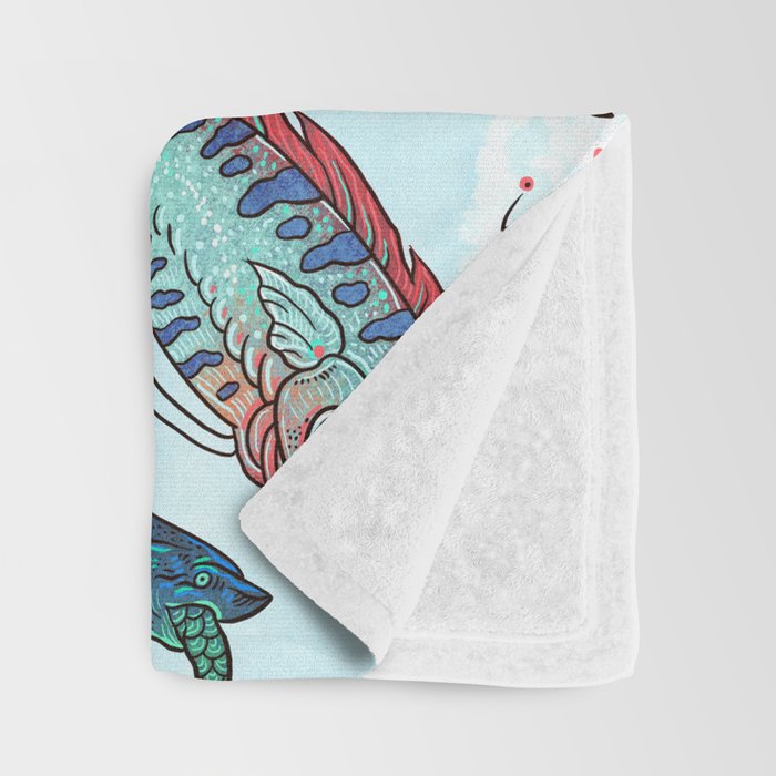 Reverse Mermaids 2021 Throw Blanket Gallery Image 3