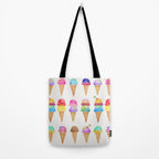 Summer Ice Cream Cones Tote Bag Gallery Image 2
