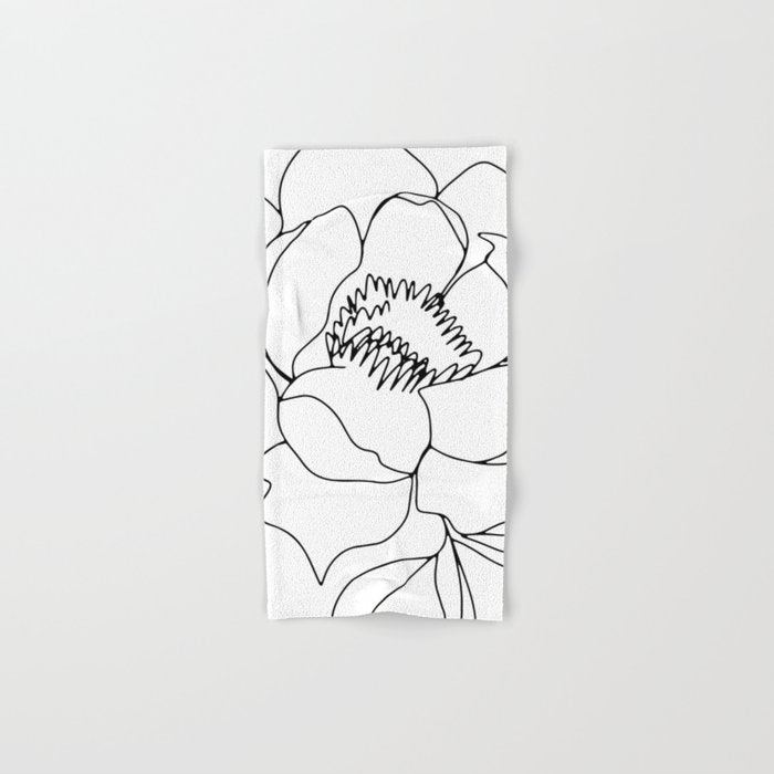 Minimal, Line Art, Floral Prints, Drawing Towels Gallery Image 1