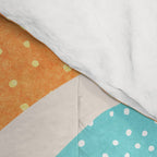 Abstract Tropics in Orange and Blue Comforter Gallery Image 4