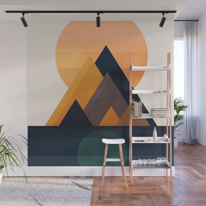 Twin Sun Wall Mural Gallery Image 1