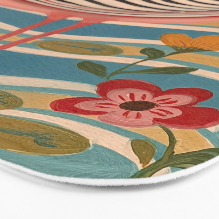 Pink Flamingo Bath Mat Gallery Image 3