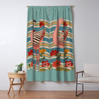 Pink Flamingo Window Curtain Gallery Image 5