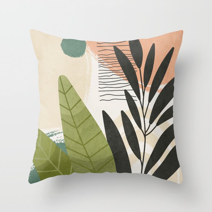 Elegant Shapes 28 Throw Pillow Gallery Image 1