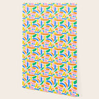 Colorful abstract brush stroke art pattern Wallpaper Gallery Image 2