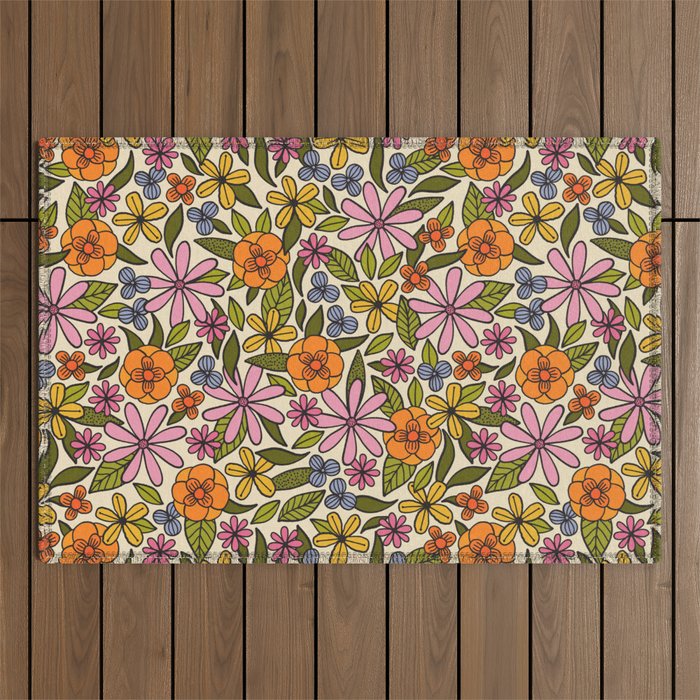 Summer Garden #11 Outdoor Rug Gallery Image 1