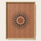 Terracotta Mid Century Sunburst Serving Tray Gallery Image 1