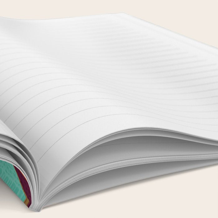 70s rainbow flowers sunset colors Notebook Gallery Image 2