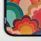 70s rainbow flowers sunset colors Laptop Sleeve Gallery Image 3