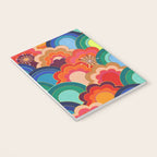 70s rainbow flowers sunset colors Notebook Gallery Image 3