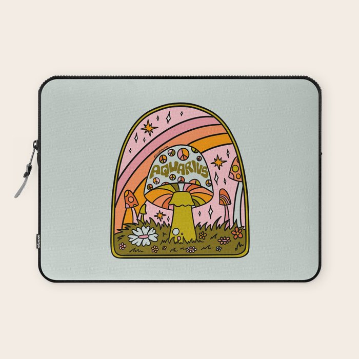 Aquarius Mushroom Laptop Sleeve Gallery Image 1