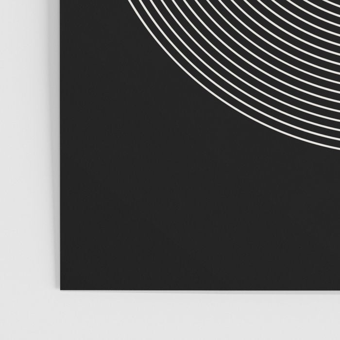 Circular Lines III Black & White Poster Gallery Image 3