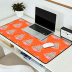 Seasons Greetings Snowy Christmas Tree with Presents Desk Mat Gallery Image 2