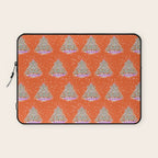 Seasons Greetings Snowy Christmas Tree with Presents Laptop Sleeve Gallery Image 1