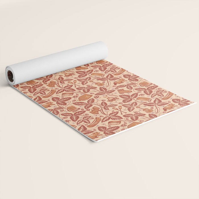 Summer Camping - Copper Peach Yoga Mat Gallery Image 2