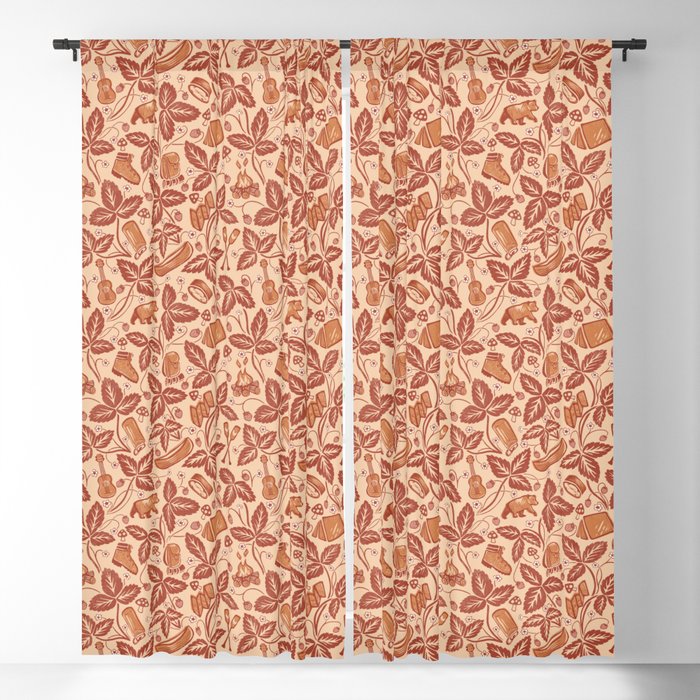 Summer Camping - Copper Peach Window Curtain Gallery Image 5