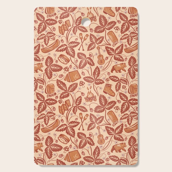 Summer Camping - Copper Peach Cutting Board Gallery Image 1