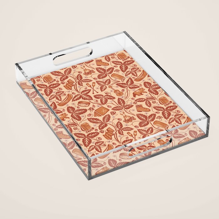 Summer Camping - Copper Peach Acrylic Tray Gallery Image 1