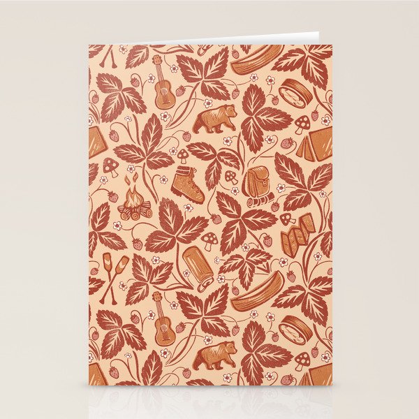 Summer Camping - Copper Peach Stationery Card Gallery Image 2