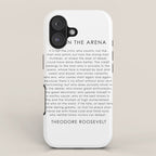 The man in the arena iPhone Case Gallery Image 1