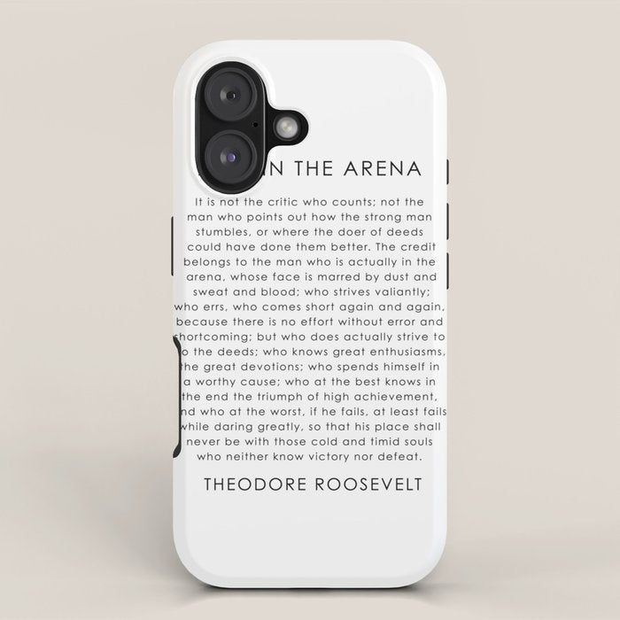The man in the arena iPhone Case Gallery Image 1