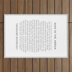 The man in the arena Outdoor Rug Gallery Image 1
