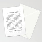 The man in the arena Stationery Card Gallery Image 2