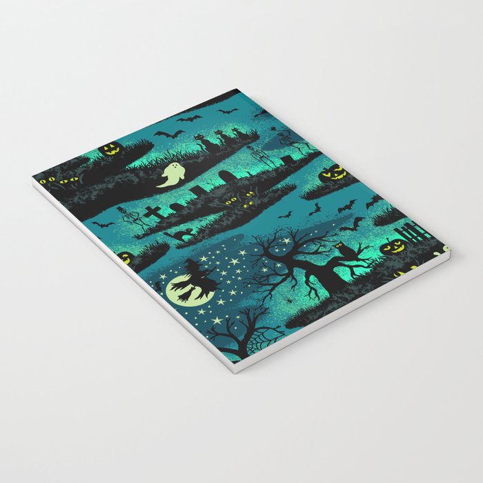 Halloween Night - Fox Fire Green Notebook Gallery Image 3