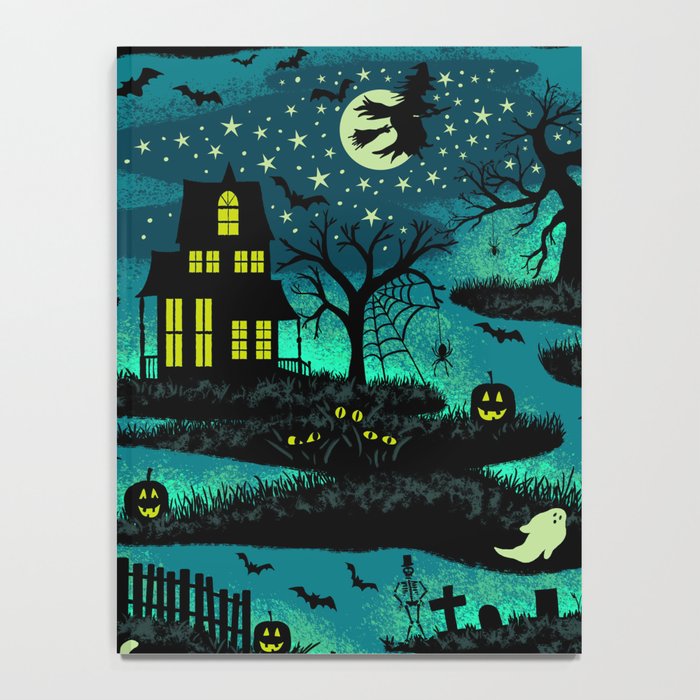 Halloween Night - Fox Fire Green Notebook Gallery Image 4