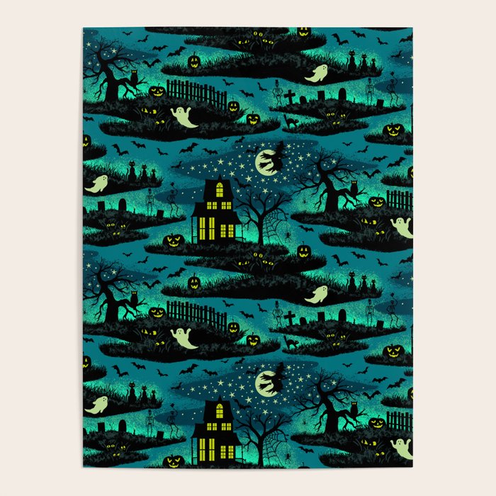 Halloween Night - Fox Fire Green Poster Gallery Image 1