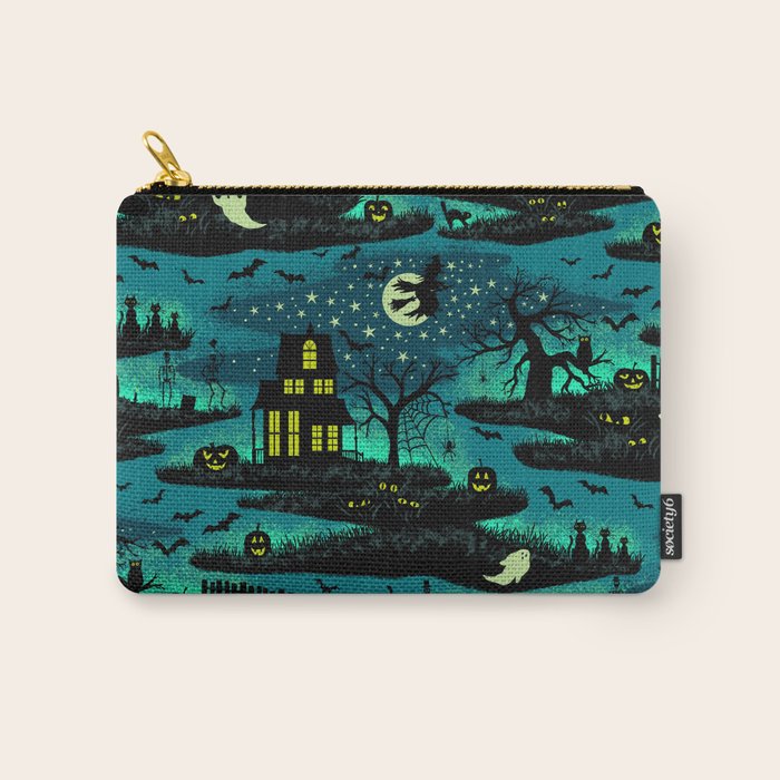 Halloween Night - Fox Fire Green Carry All Pouch Gallery Image 1