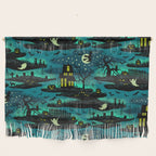 Halloween Night - Fox Fire Green Wall Hanging Gallery Image 1
