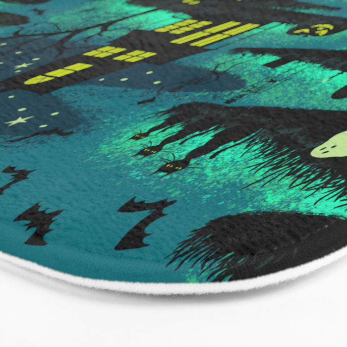 Halloween Night - Fox Fire Green Bath Mat Gallery Image 3