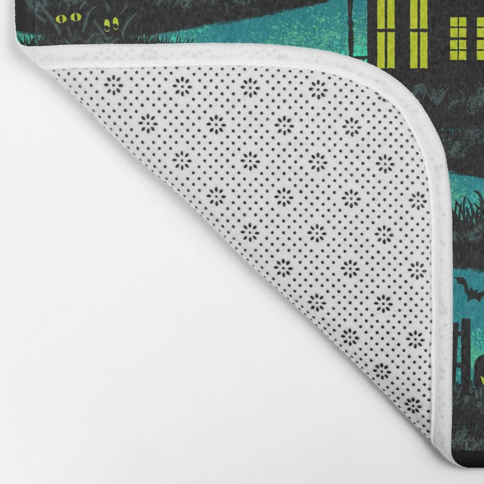 Halloween Night - Fox Fire Green Bath Mat Gallery Image 2