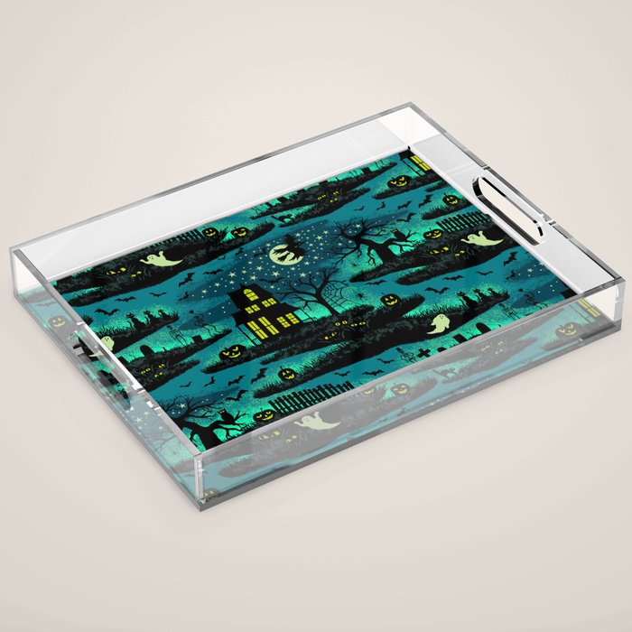 Halloween Night - Fox Fire Green Acrylic Tray Gallery Image 1