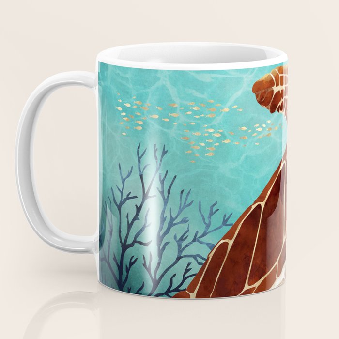 Metallic Sea Turtle Coffee Mug Gallery Image 3