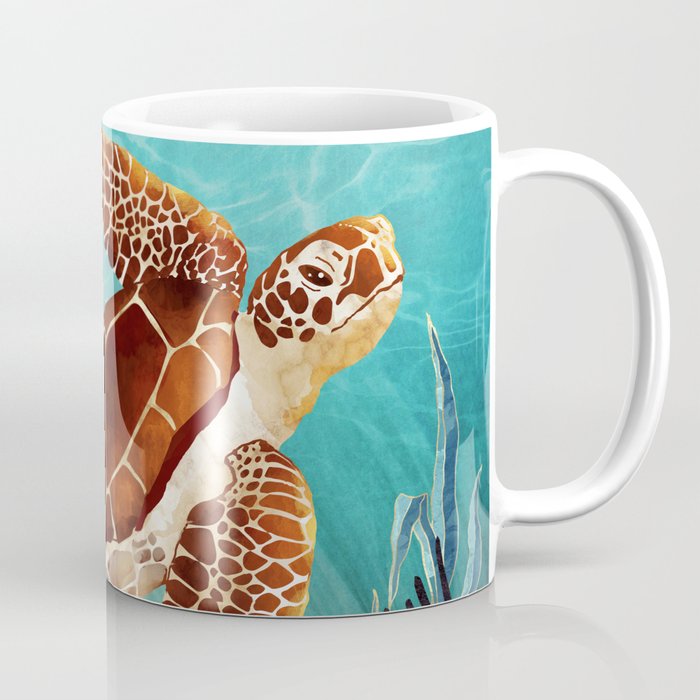 Metallic Sea Turtle Coffee Mug Gallery Image 1