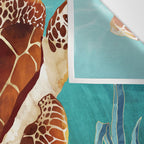 Metallic Sea Turtle Wall Tapestry Gallery Image 3