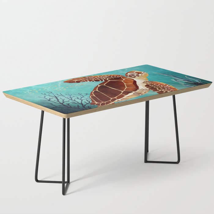 Metallic Sea Turtle Coffee Table Gallery Image 1
